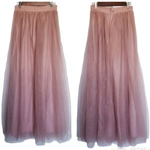 long blush rose tutu skirt